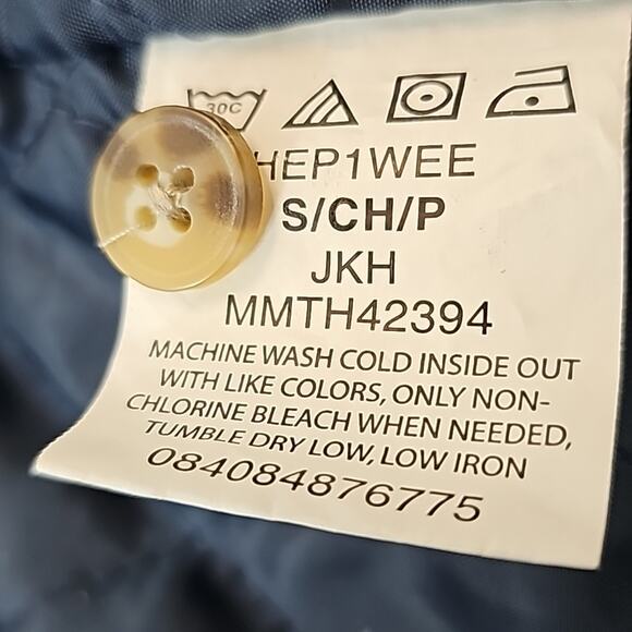 Wrangler Mens Sz Small Brown Plaid Flannel Pockets Quilted Lined Shacket Jacket - Picture 12 of 12